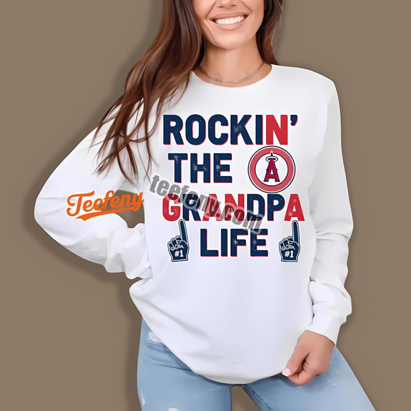 Los Angeles Angels Rockin The Grandpa Life Long Sleeve Los Angeles Angels Rockin The Grandpa Life Long Sleeve