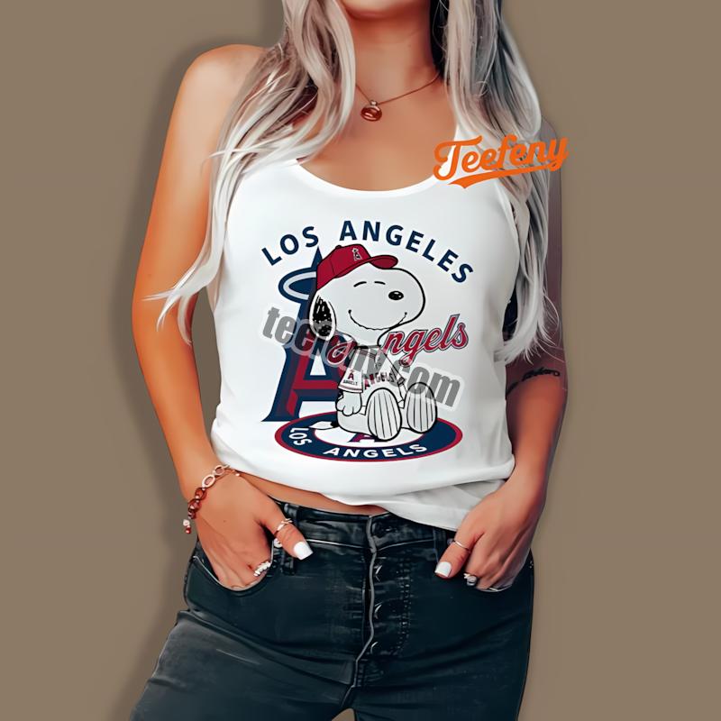 Los Angeles Angels Snoopy Logo Tattoo Arm Tanktop Los Angeles Angels Snoopy Logo Tattoo Arm Tanktop