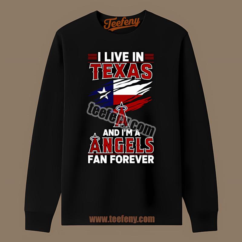 Los Angeles Angels Texas Fan Forever Baseball Long Sleeve Los Angeles Angels Texas Fan Forever Baseball Long Sleeve