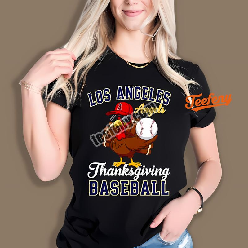 Los Angeles Angels Thanksgiving Turkey Baseball Shirt