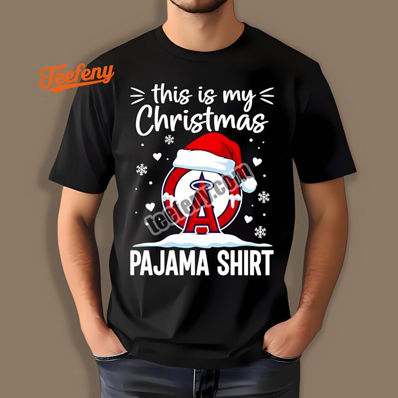 Los Angeles Angels This Is My Christmas Pajama Shirt