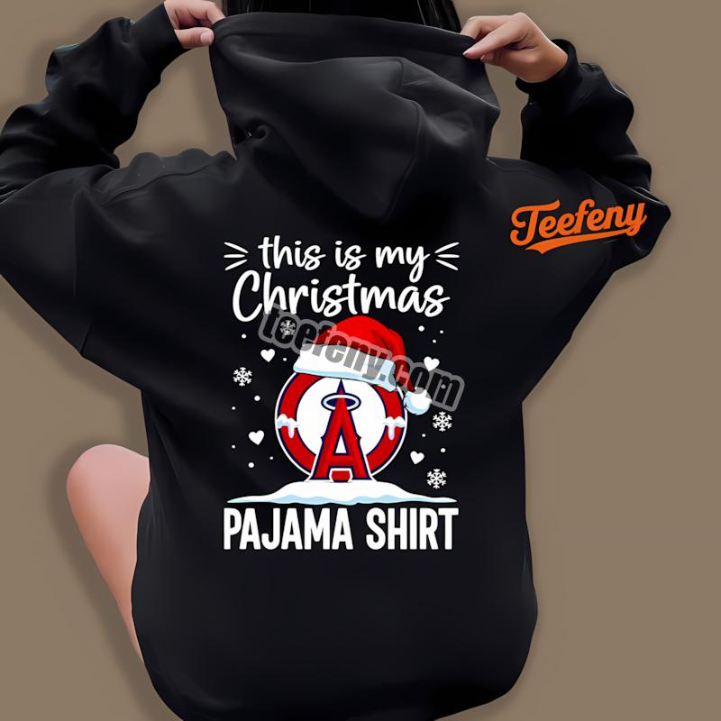 Los Angeles Angels This Is My Christmas Pajama Hoodie Los Angeles Angels This Is My Christmas Pajama Hoodie