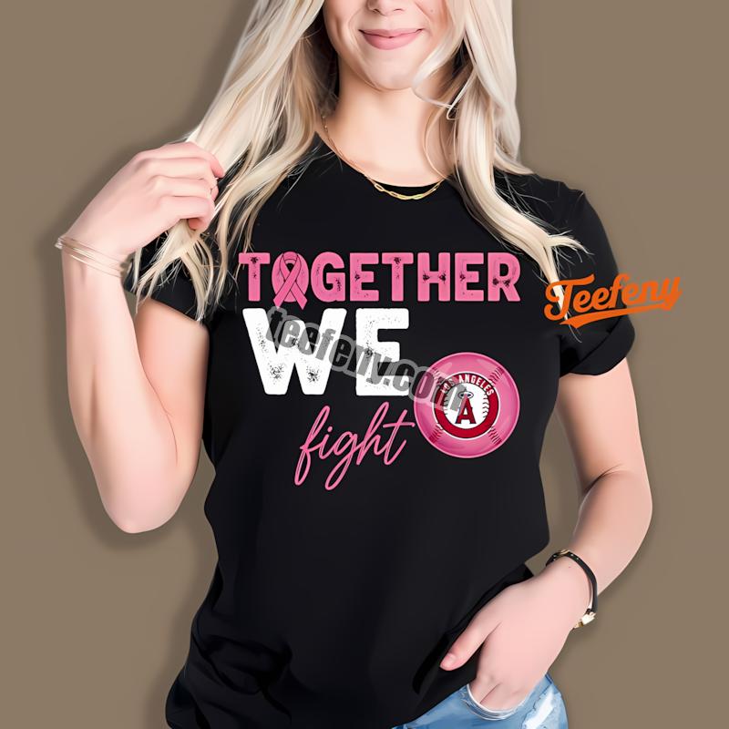 Los Angeles Angels Together We Fight Cancer Awareness Shirt