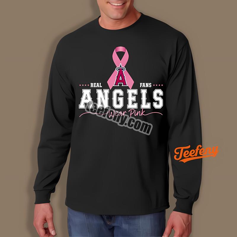 Los Angeles Angels Wear Pink Breast Cancer Awareness Long Sleeve Los Angeles Angels Wear Pink Breast Cancer Awareness Long Sleeve