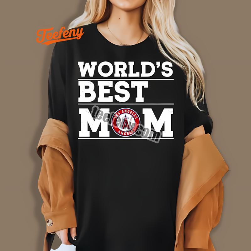 Los Angeles Angels Worlds Best Mom Baseball Shirt