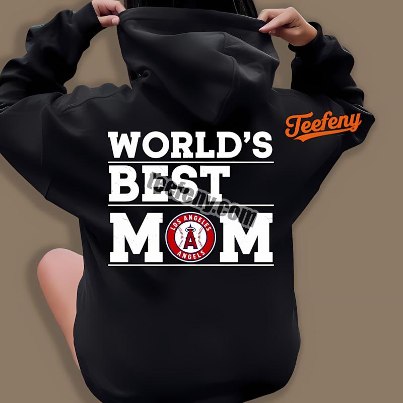 Los Angeles Angels Worlds Best Mom Baseball Hoodie Los Angeles Angels Worlds Best Mom Baseball Hoodie