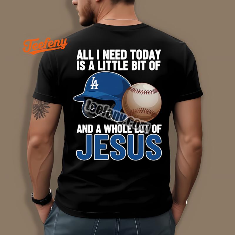 Los Angeles Dodgers Baseball And Jesus Faith Shirt