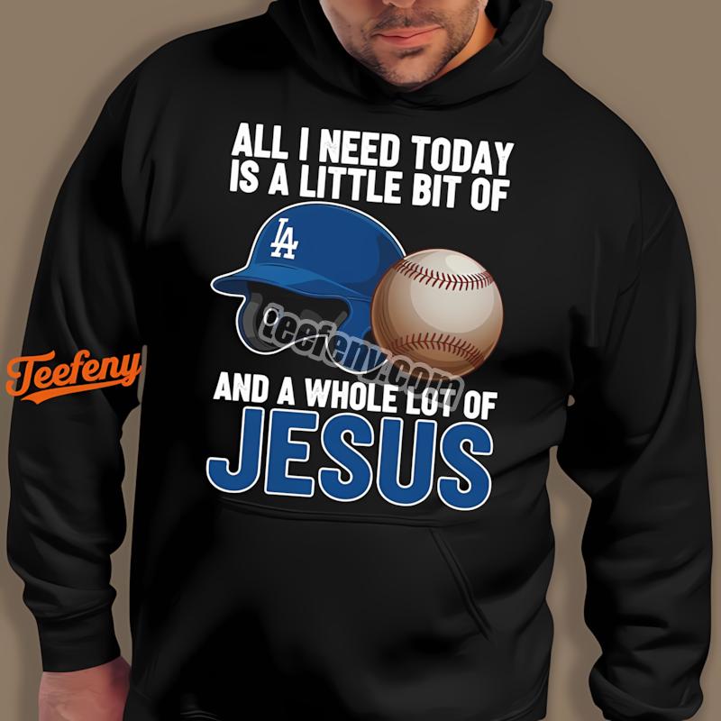 Los Angeles Dodgers Baseball And Jesus Faith Hoodie Los Angeles Dodgers Baseball And Jesus Faith Hoodie