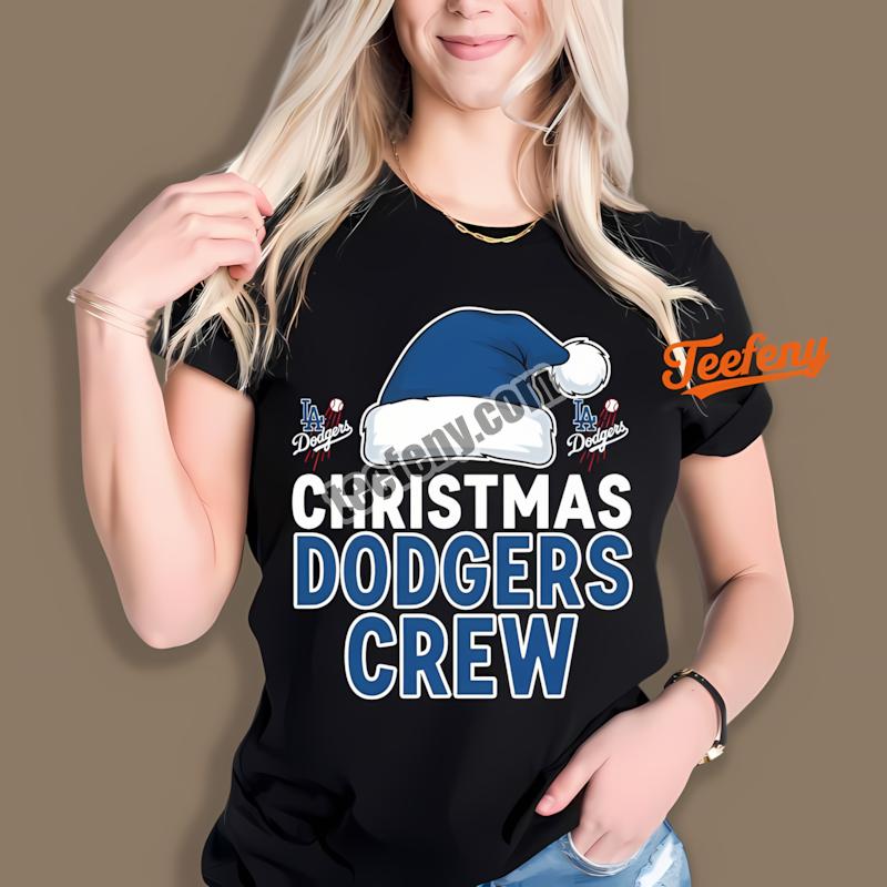 Los Angeles Dodgers Christmas Dodgers Crew Shirt