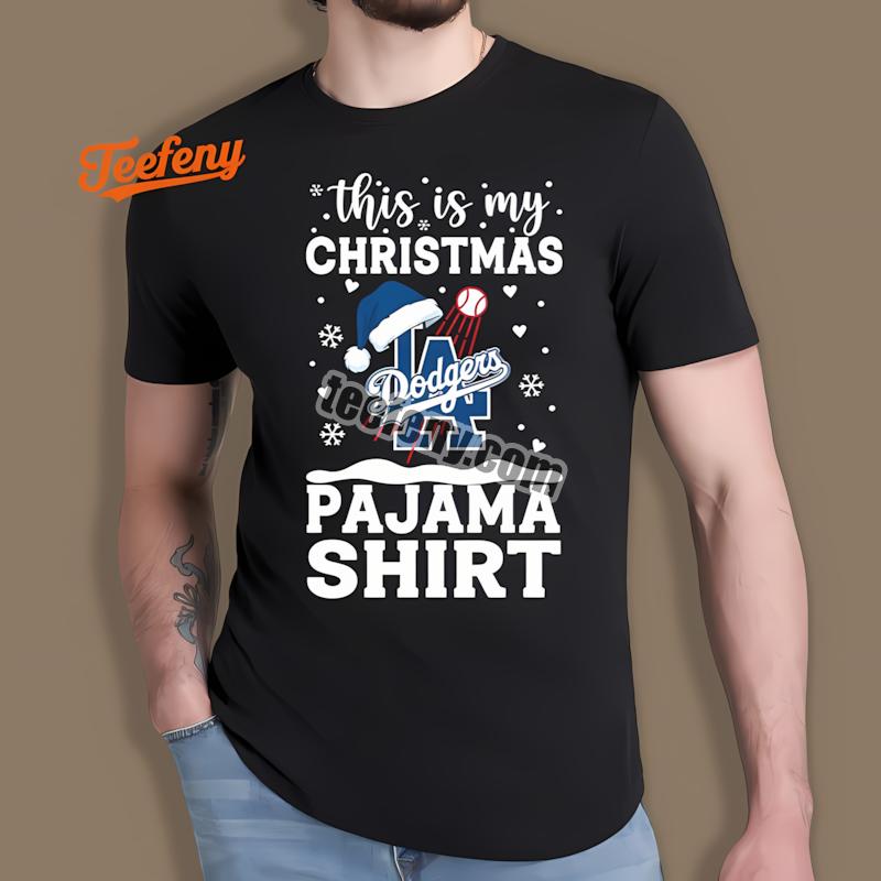 Los Angeles Dodgers Christmas Pajama Family Shirt