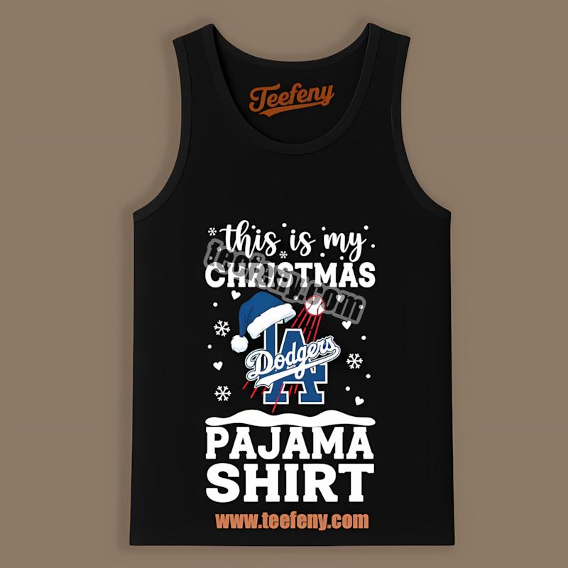 Los Angeles Dodgers Christmas Pajama Family Tanktop Los Angeles Dodgers Christmas Pajama Family Tanktop