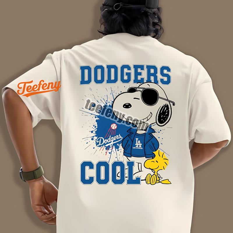 Los Angeles Dodgers Cool Snoopy Fan Cartoon Shirt