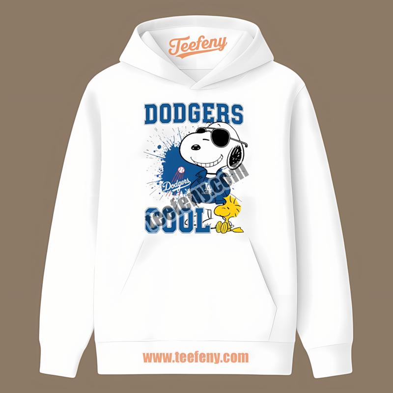 Los Angeles Dodgers Cool Snoopy Fan Cartoon Hoodie Los Angeles Dodgers Cool Snoopy Fan Cartoon Hoodie