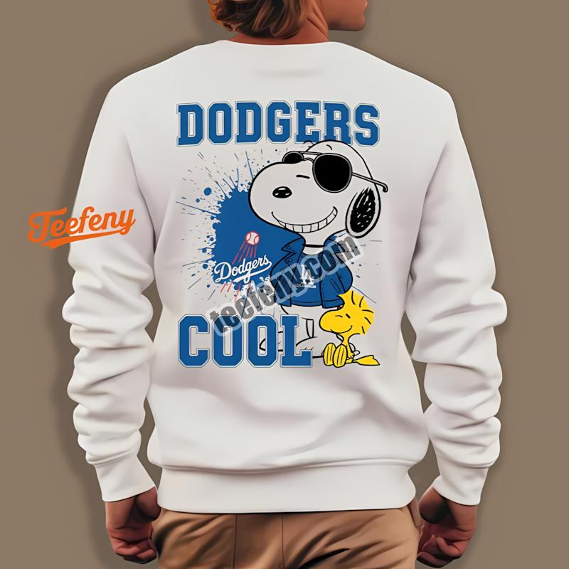 Los Angeles Dodgers Cool Snoopy Fan Cartoon Long Sleeve Los Angeles Dodgers Cool Snoopy Fan Cartoon Long Sleeve