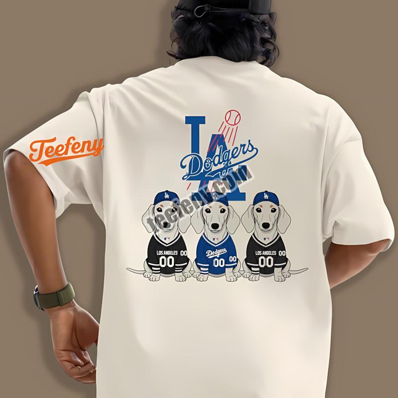 Los Angeles Dodgers Dachshund Dog Lover Shirt