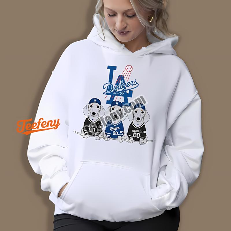 Los Angeles Dodgers Dachshund Dog Lover Hoodie Los Angeles Dodgers Dachshund Dog Lover Hoodie