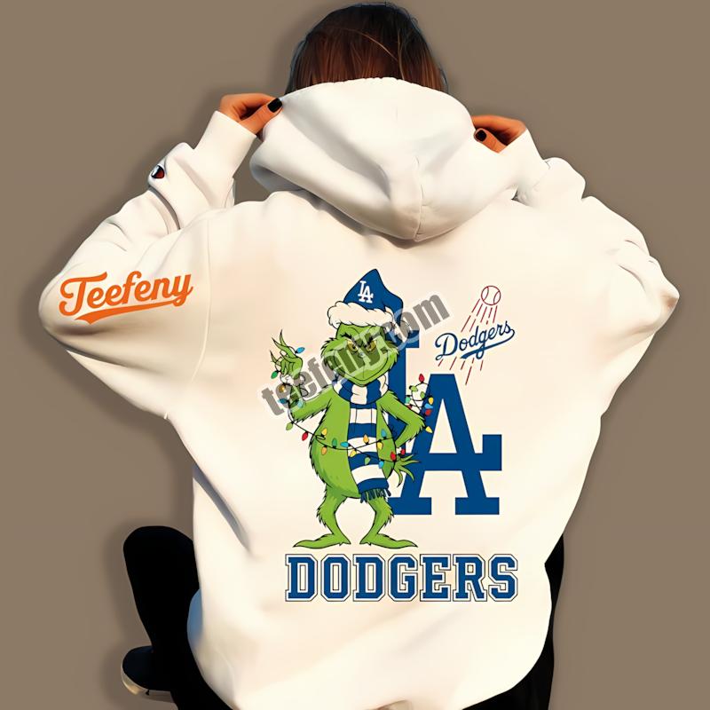 Los Angeles Dodgers Grinch Christmas Holiday Hoodie Los Angeles Dodgers Grinch Christmas Holiday Hoodie