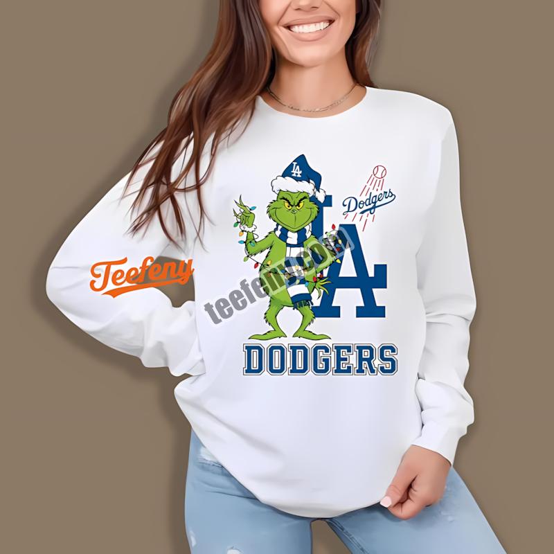 Los Angeles Dodgers Grinch Christmas Holiday Long Sleeve Los Angeles Dodgers Grinch Christmas Holiday Long Sleeve