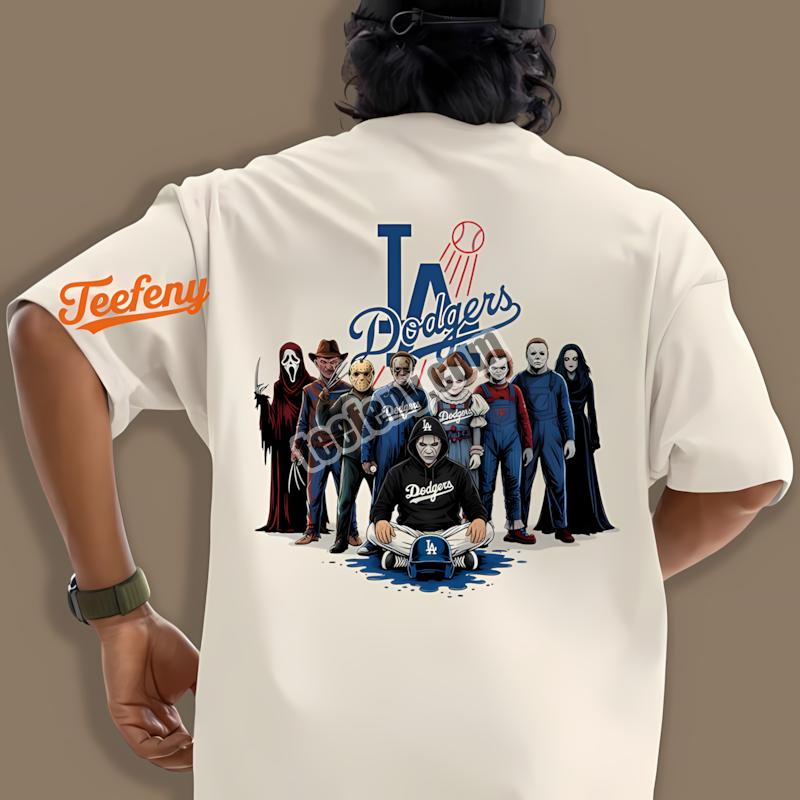 Los Angeles Dodgers Halloween Horror Characters Shirt