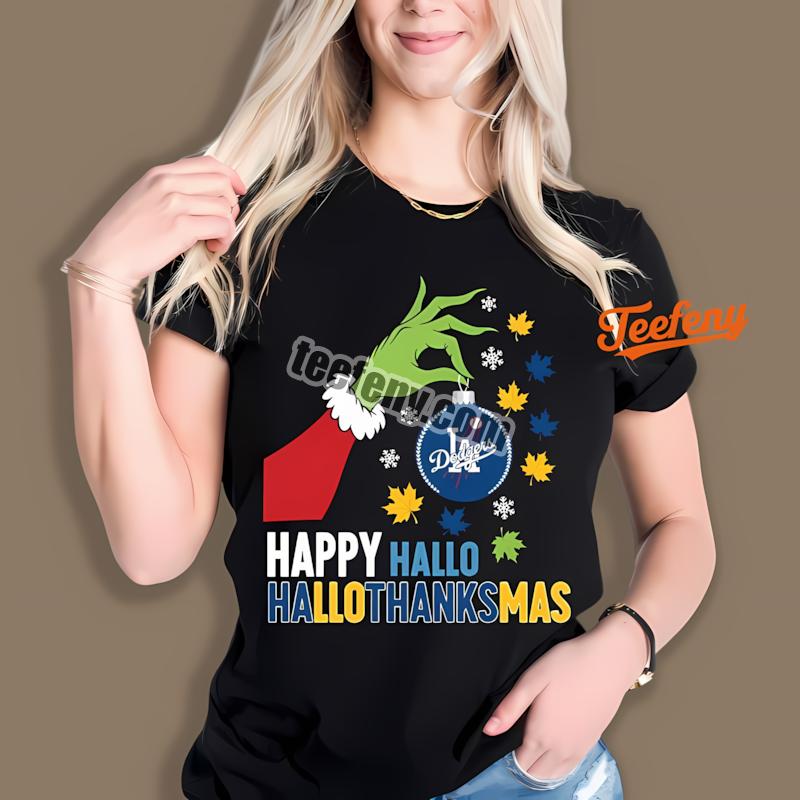 Los Angeles Dodgers Happy Hallothanksmas Holiday Shirt