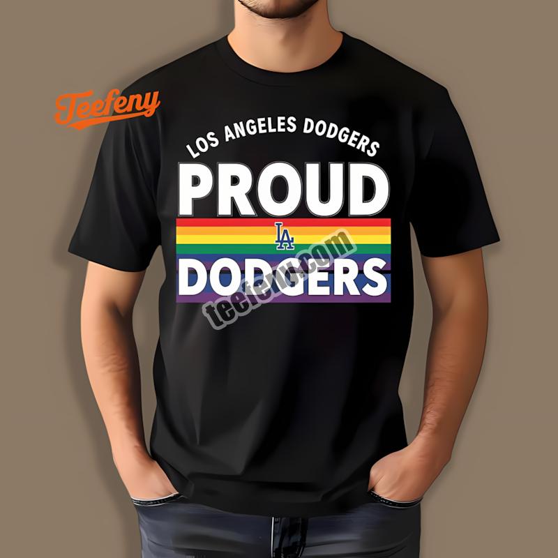 Los Angeles Dodgers Lgbt Rainbow Pride Baseball Shirt