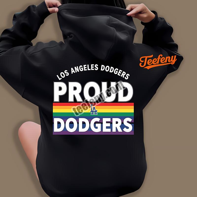 Los Angeles Dodgers Lgbt Rainbow Pride Baseball Hoodie Los Angeles Dodgers Lgbt Rainbow Pride Baseball Hoodie