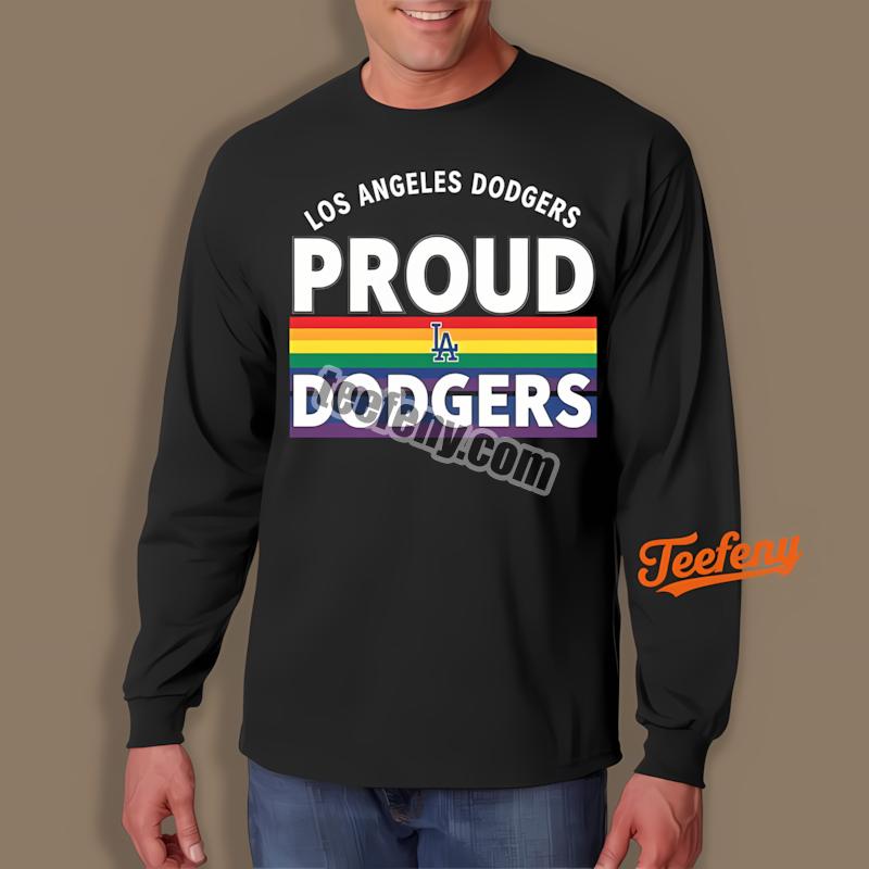 Los Angeles Dodgers Lgbt Rainbow Pride Baseball Long Sleeve Los Angeles Dodgers Lgbt Rainbow Pride Baseball Long Sleeve