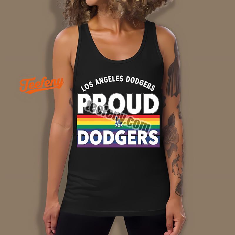 Los Angeles Dodgers Lgbt Rainbow Pride Baseball Tanktop Los Angeles Dodgers Lgbt Rainbow Pride Baseball Tanktop