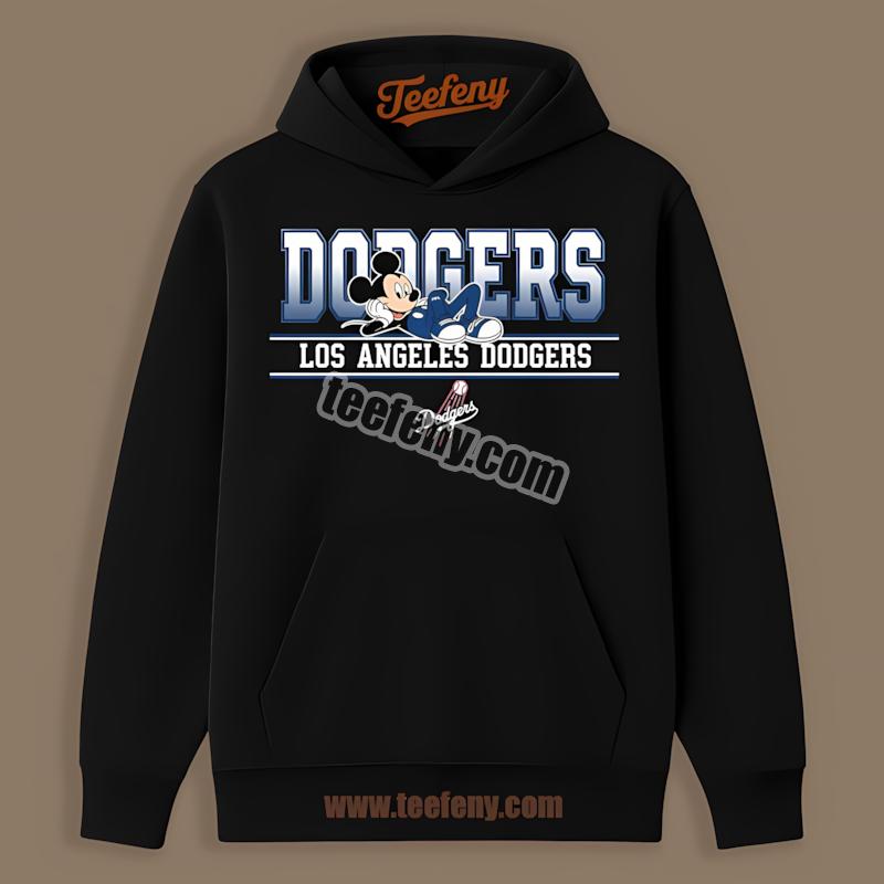 Los Angeles Dodgers Mickey Mouse Relaxed Style Hoodie Los Angeles Dodgers Mickey Mouse Relaxed Style Hoodie