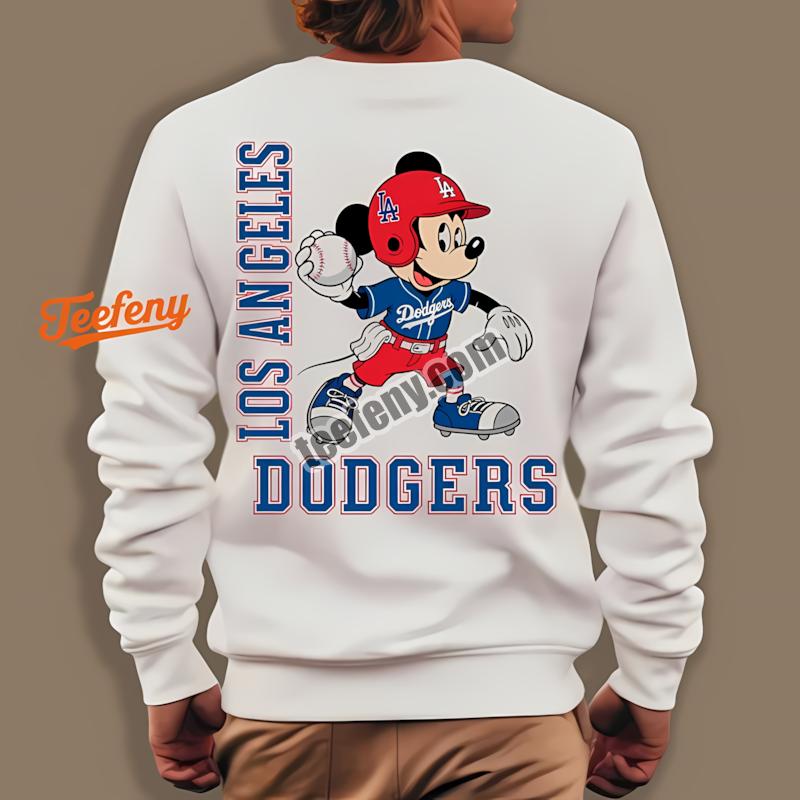 Los Angeles Dodgers Mickey Quarterback Baseball Long Sleeve Los Angeles Dodgers Mickey Quarterback Baseball Long Sleeve