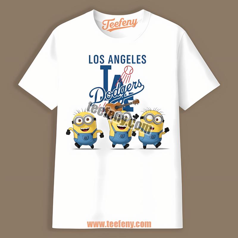 Los Angeles Dodgers Minions Cartoon Baseball Shirt
