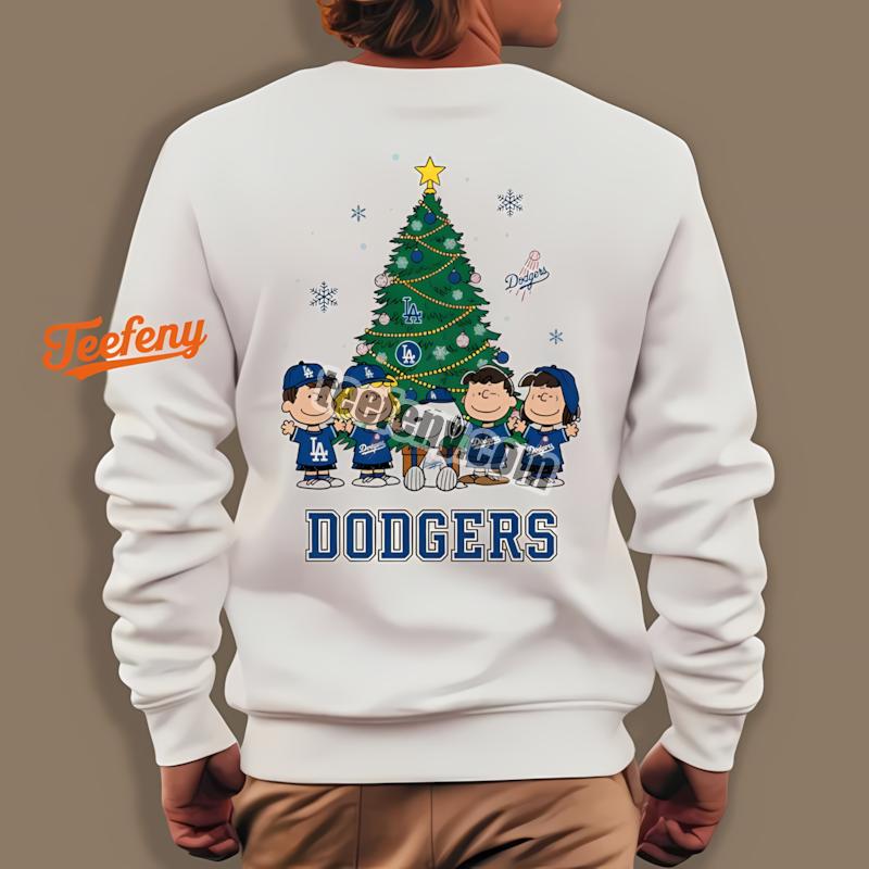 Los Angeles Dodgers Peanuts Christmas Holiday Long Sleeve Los Angeles Dodgers Peanuts Christmas Holiday Long Sleeve