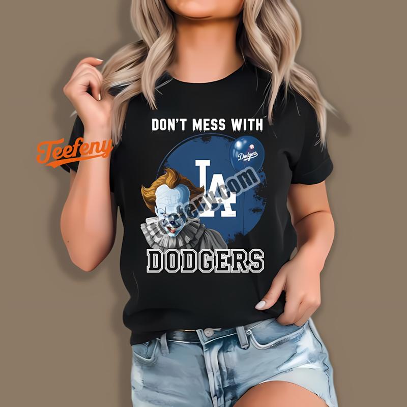 Los Angeles Dodgers Pennywise Halloween Clown Shirt