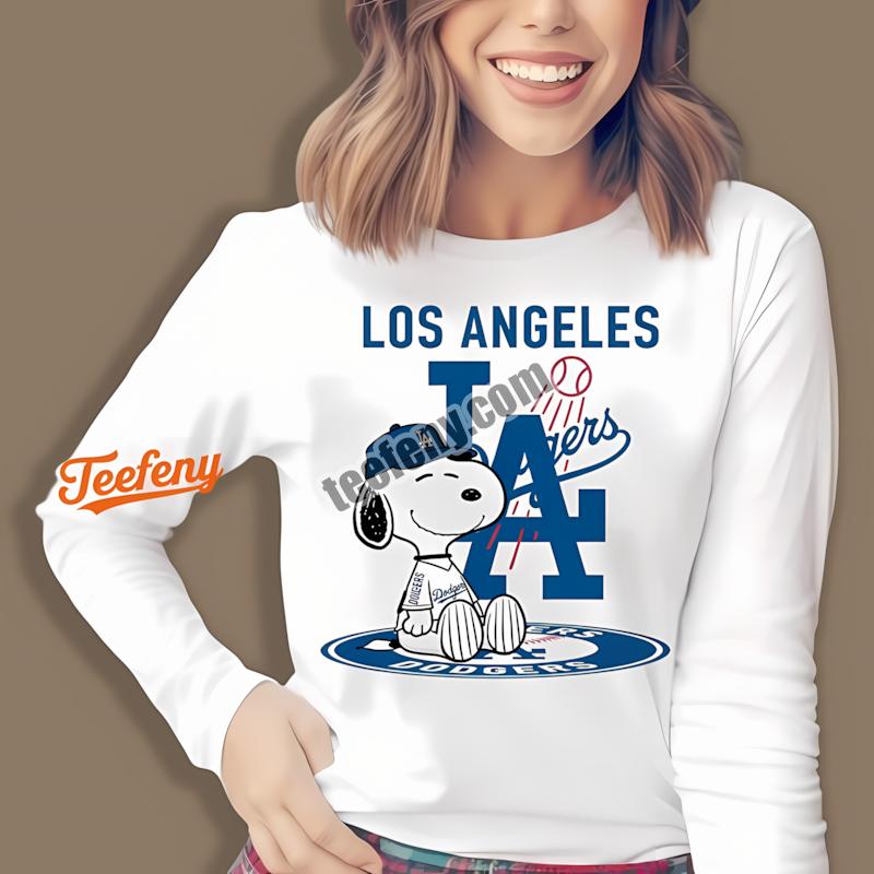 Los Angeles Dodgers Snoopy Tattoo Logo Arm Long Sleeve Los Angeles Dodgers Snoopy Tattoo Logo Arm Long Sleeve