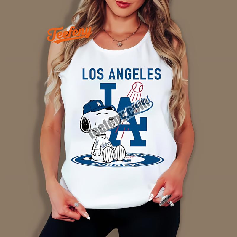 Los Angeles Dodgers Snoopy Tattoo Logo Arm Tanktop Los Angeles Dodgers Snoopy Tattoo Logo Arm Tanktop