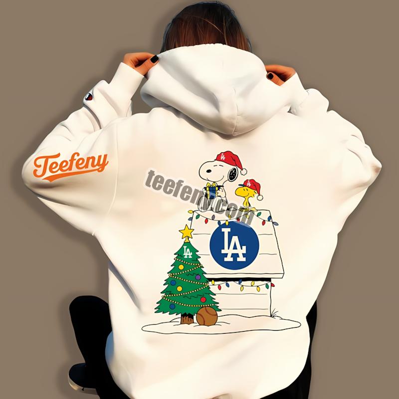 Los Angeles Dodgers Snoopy Woodstock Christmas Hoodie Los Angeles Dodgers Snoopy Woodstock Christmas Hoodie
