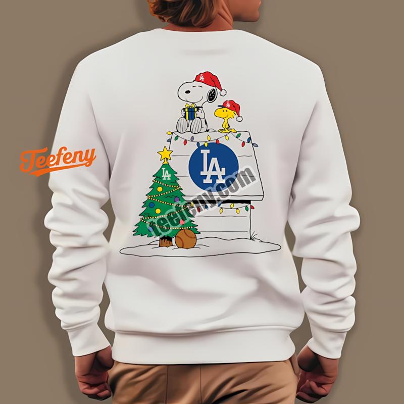 Los Angeles Dodgers Snoopy Woodstock Christmas Long Sleeve Los Angeles Dodgers Snoopy Woodstock Christmas Long Sleeve