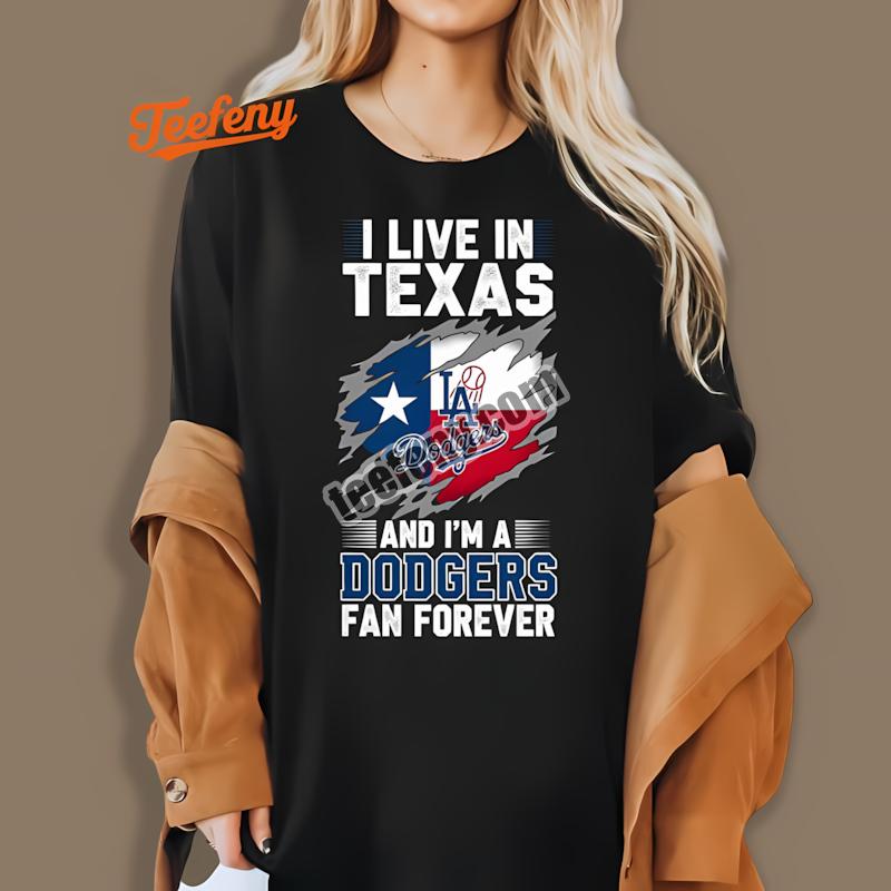 Los Angeles Dodgers Texas Fan Forever Baseball Shirt