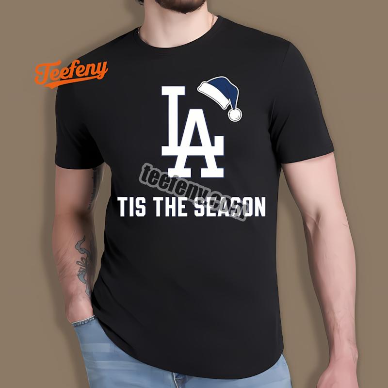 Los Angeles Dodgers Tis The Season Christmas Shirt