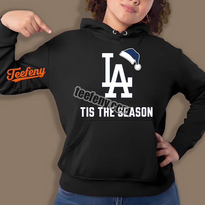 Los Angeles Dodgers Tis The Season Christmas Hoodie Los Angeles Dodgers Tis The Season Christmas Hoodie