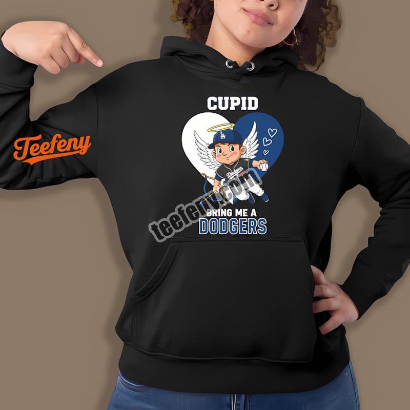 Los Angeles Dodgers Valentines Cupid Bring Me Hoodie Los Angeles Dodgers Valentines Cupid Bring Me Hoodie