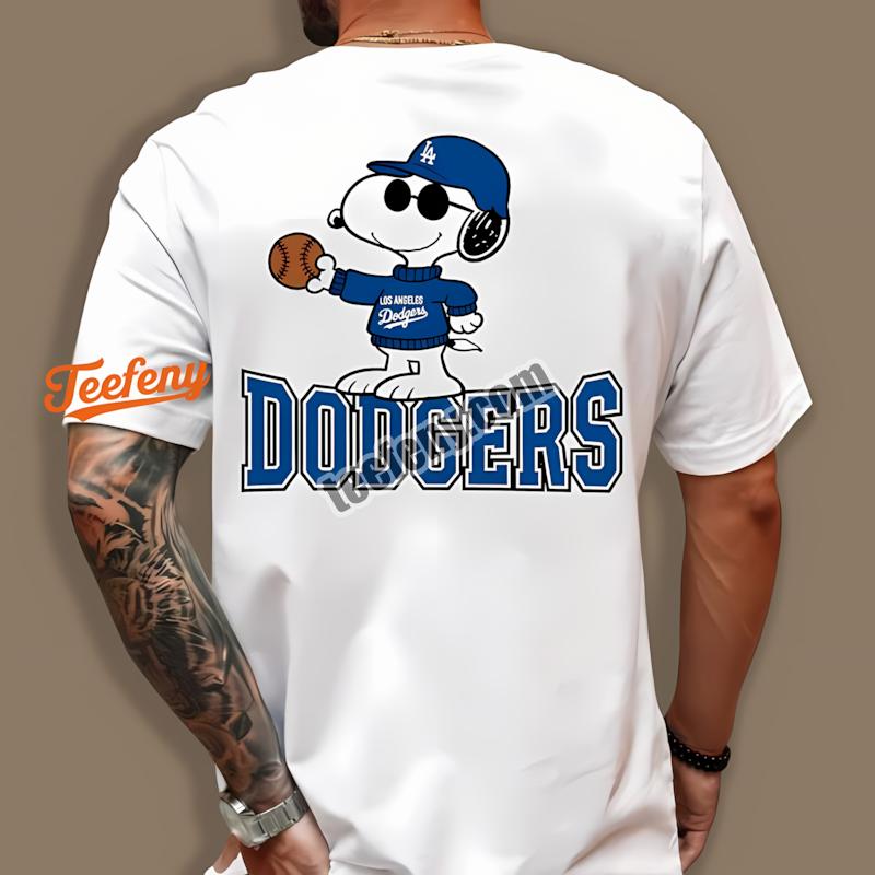 Los Angeles Dodgers Vs Cool Snoopy Cartoon Shirt
