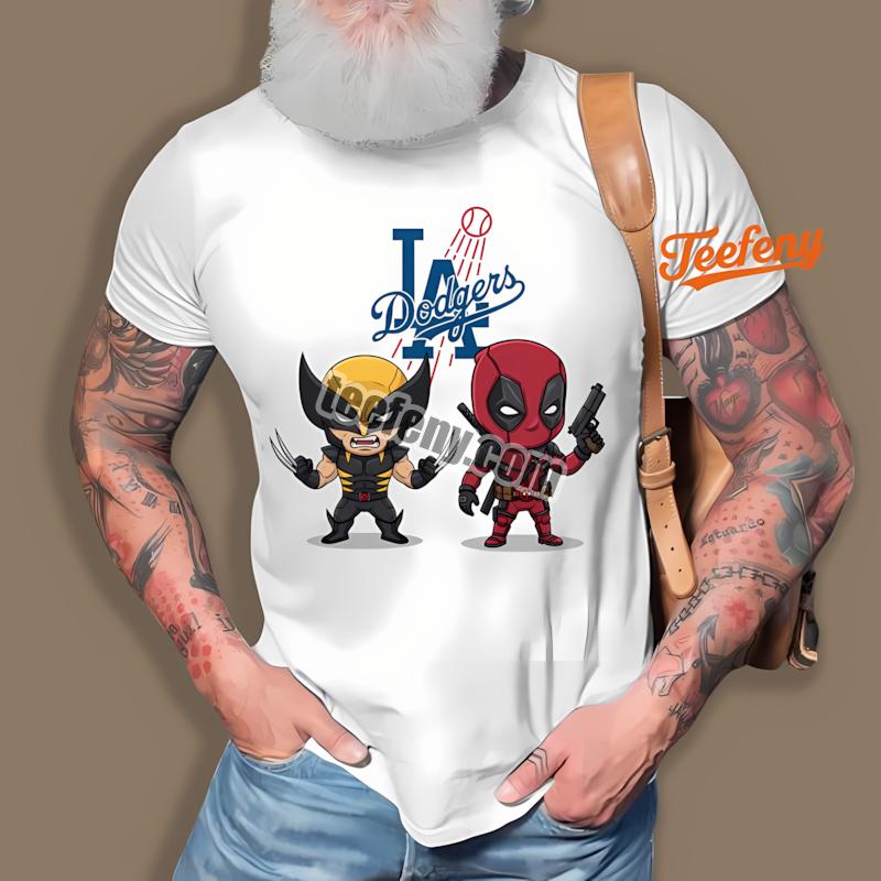 Los Angeles Dodgers Wolverine Deadpool Hero Shirt