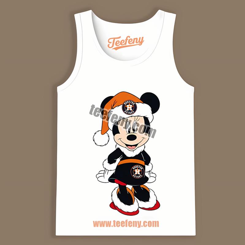 Minnie Mouse Houston Astros Christmas Color Tanktop Minnie Mouse Houston Astros Christmas Color Tanktop