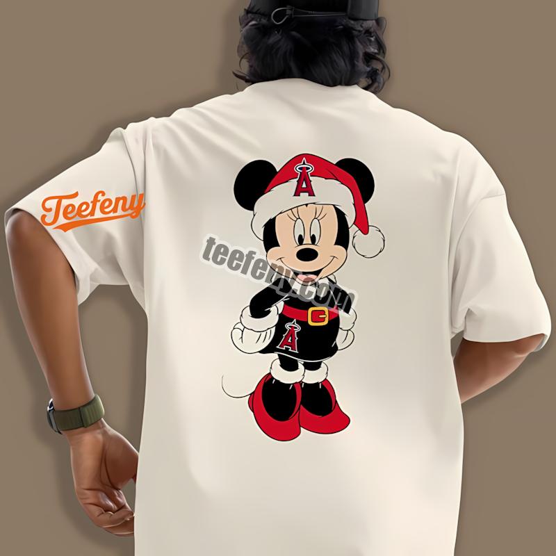 Minnie Mouse Los Angeles Angels Christmas Shirt