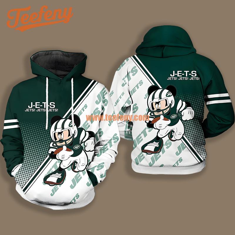 New York Jets Santa Grinch Green Art Personalized 3D Hoodie