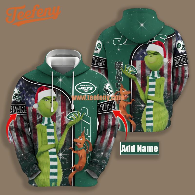 New York Jets Mummy Halloween Black Green Illusion 3D Hoodie