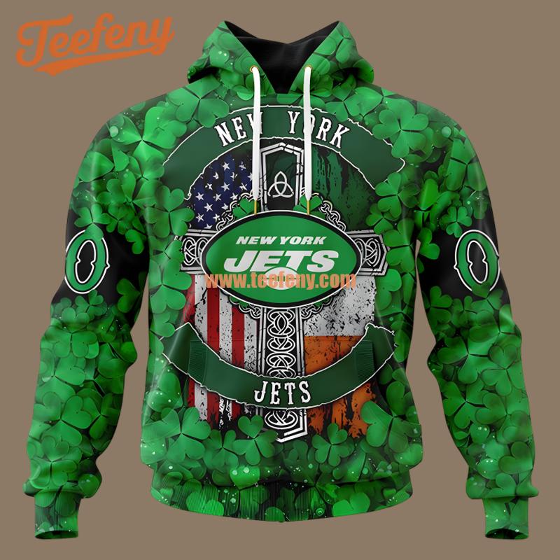 New York Jets St Patrick Day Personalized Green Printed 3D Hoodie