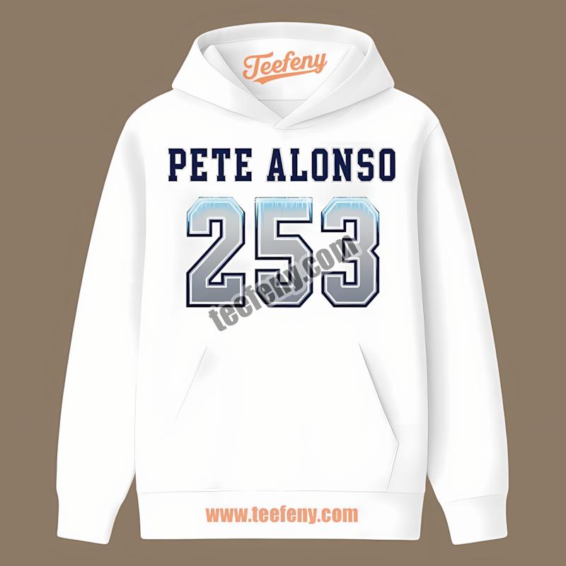 Pete Alonso Mets 253 Icy Number Baseball Hoodie Pete Alonso Mets 253 Icy Number Baseball Hoodie