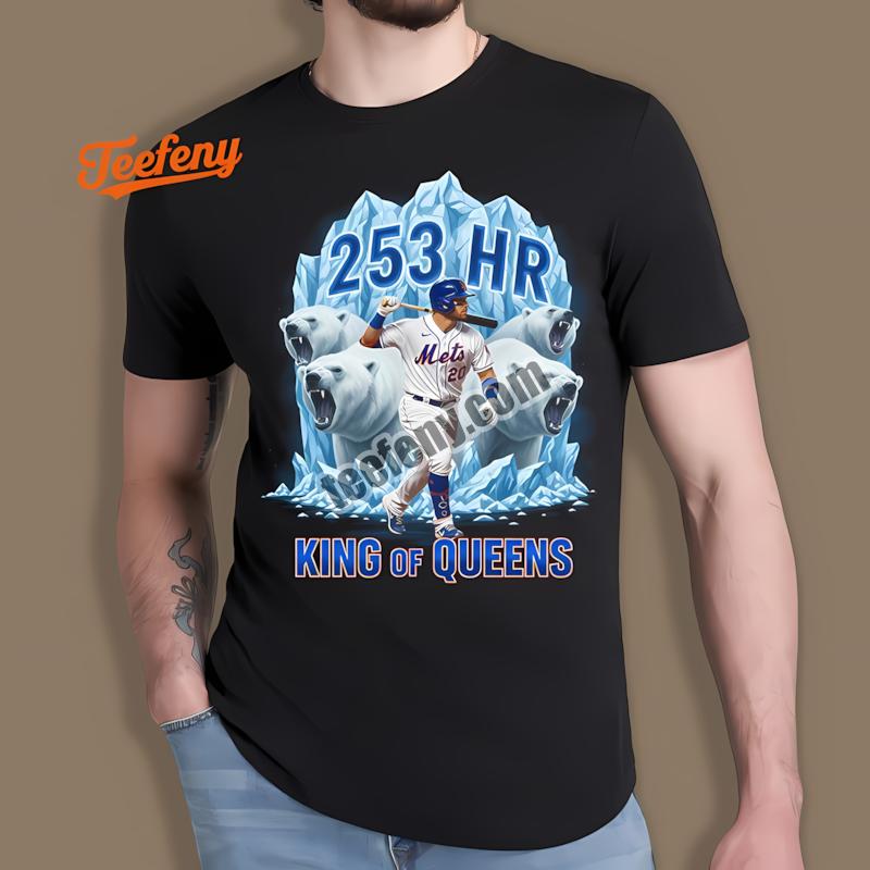Pete Alonso Mets Glacier Charge 253 HR King Of Queens Shirt
